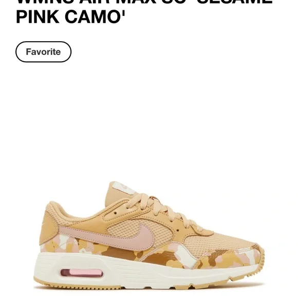 Nike Women's Air Max 90 Tan and Pink Camo Sneakers - Picture 2 of 7